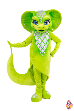 Snake Lime Mascot Costume