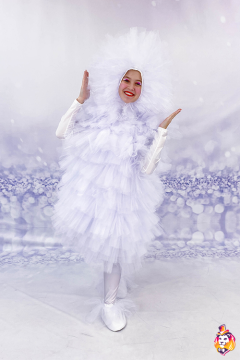 White Fluffy carnival costume